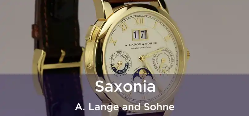  Saxonia A. Lange and Sohne